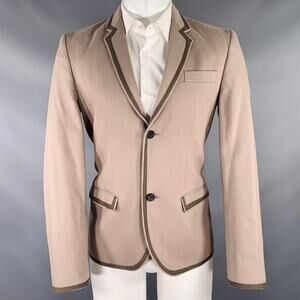 MARC by MARC JACOBS Size M Taupe Moleskin Cotton Notch Lapel Sport Coat